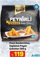 FEAST DONDURULMUŞ KAPLAMALI PEYNİR ÇUBUKLARI 300 G